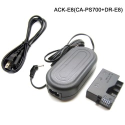Dummy Battery For Canon LP-E8 AC Power Supply Adapter 7.4V 2A 